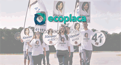 Desktop Screenshot of ecoplaca.com.br