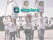 Tablet Screenshot of ecoplaca.com.br